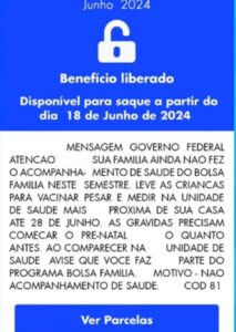 Print Código 81 Bolsa Família